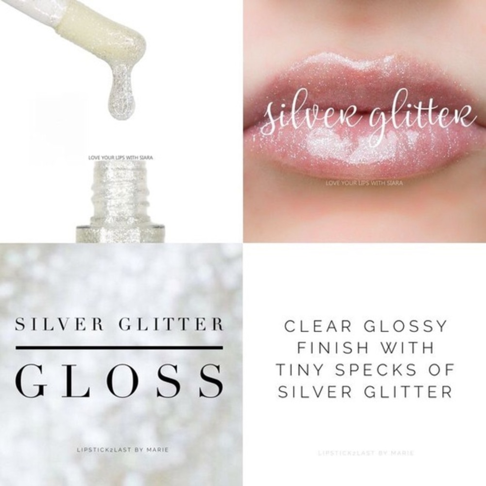 Silver Glitter Gloss LipSense